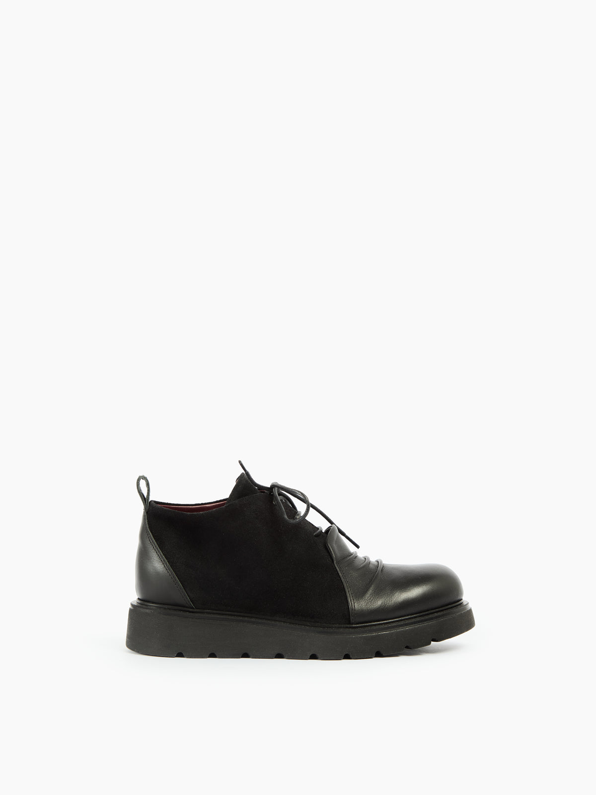 IXOS Stringata in pelle NERO+NERO