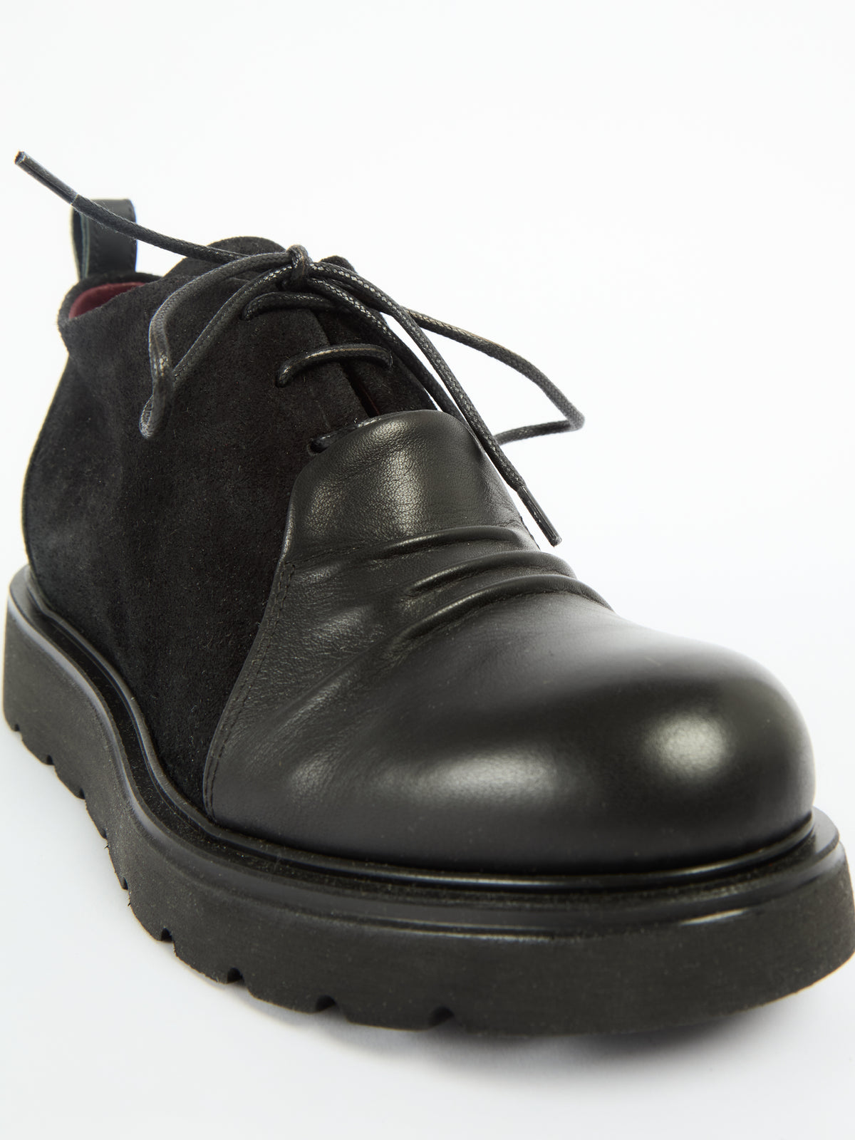 IXOS Stringata in pelle NERO+NERO