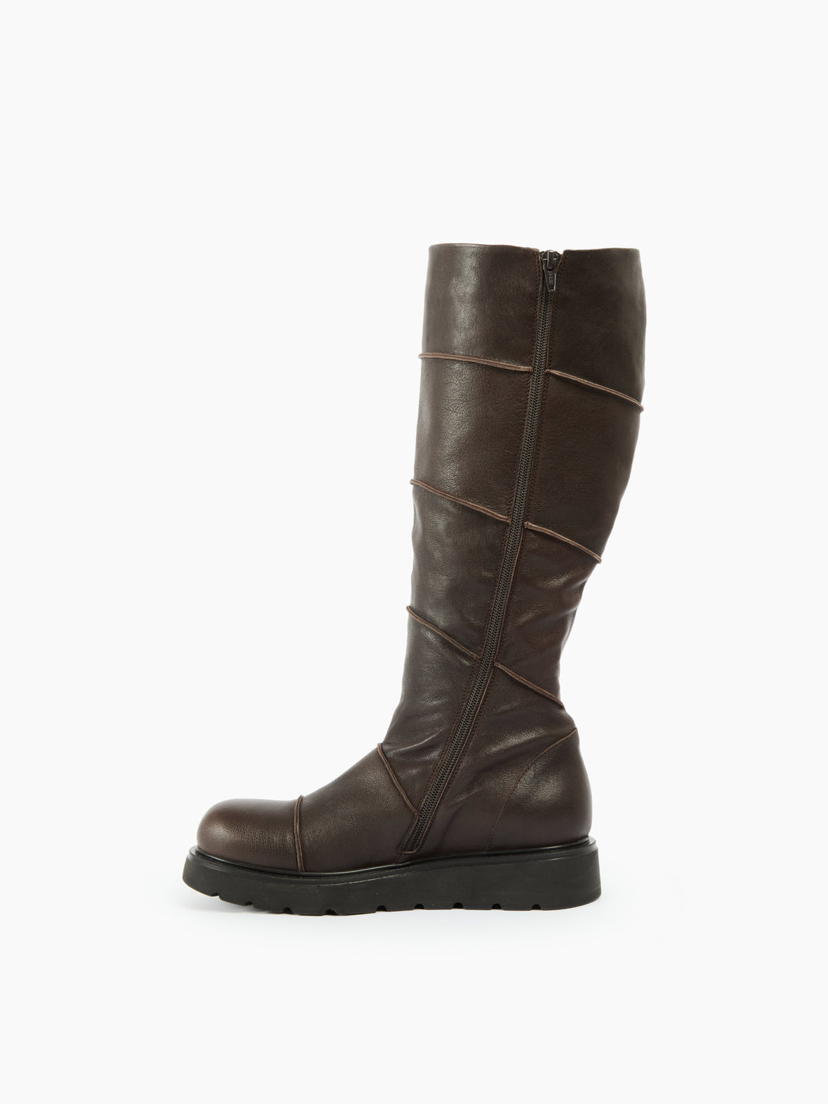 IXOS Stivale alto in pelle MARRONE