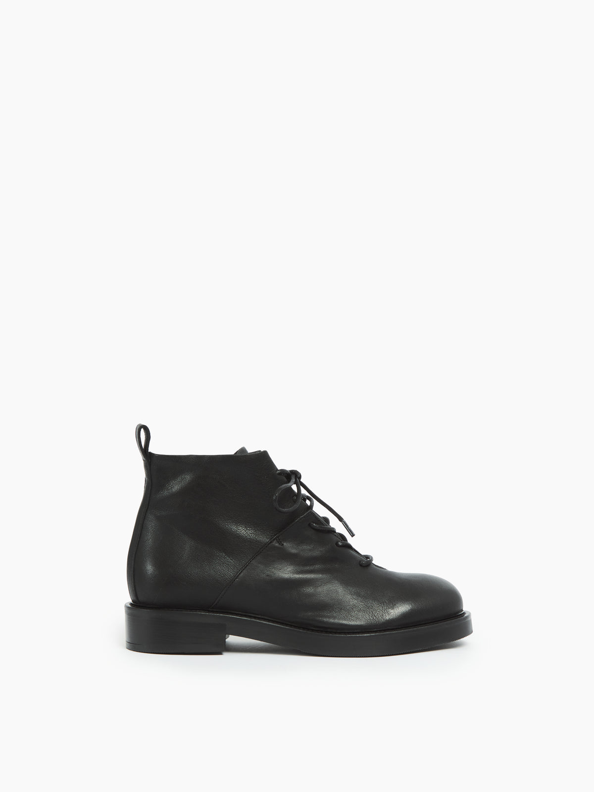IXOS Stivaletto stringato in pelle NERO