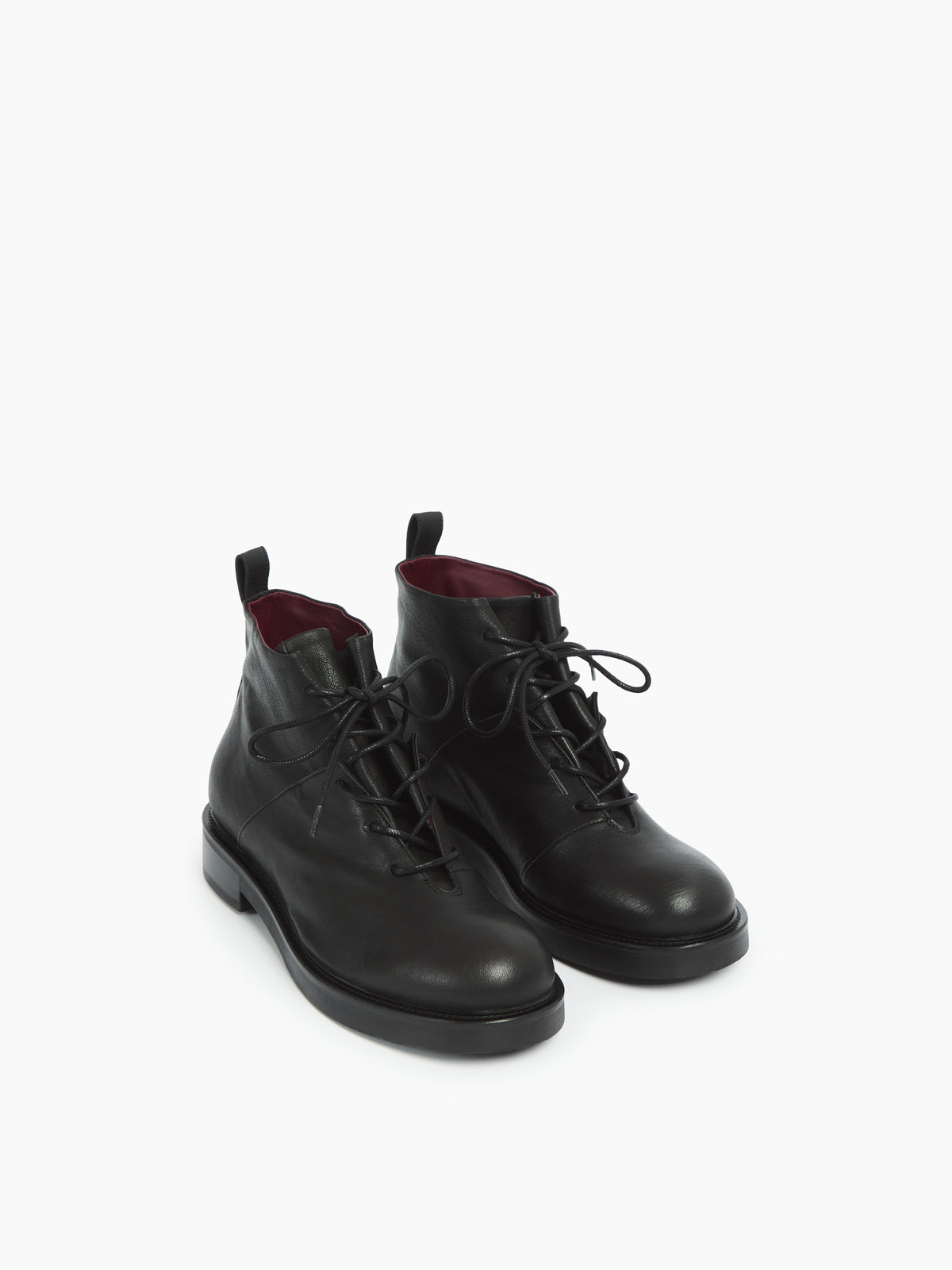 IXOS Stivaletto stringato in pelle NERO