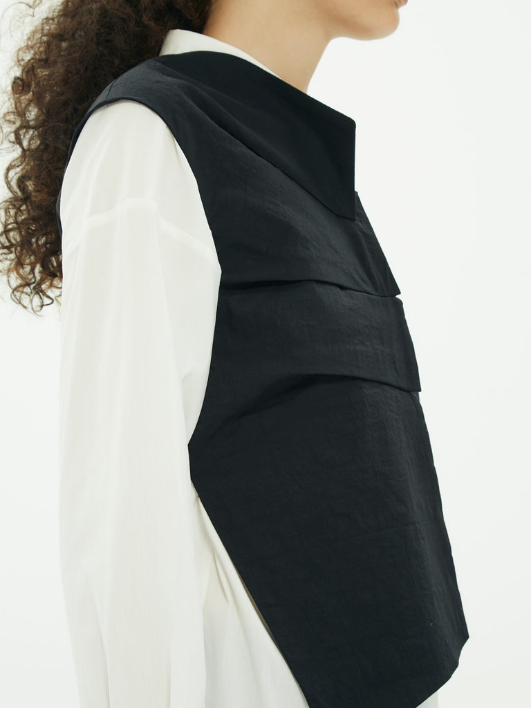 IXOS Gilet con pieghe NERO