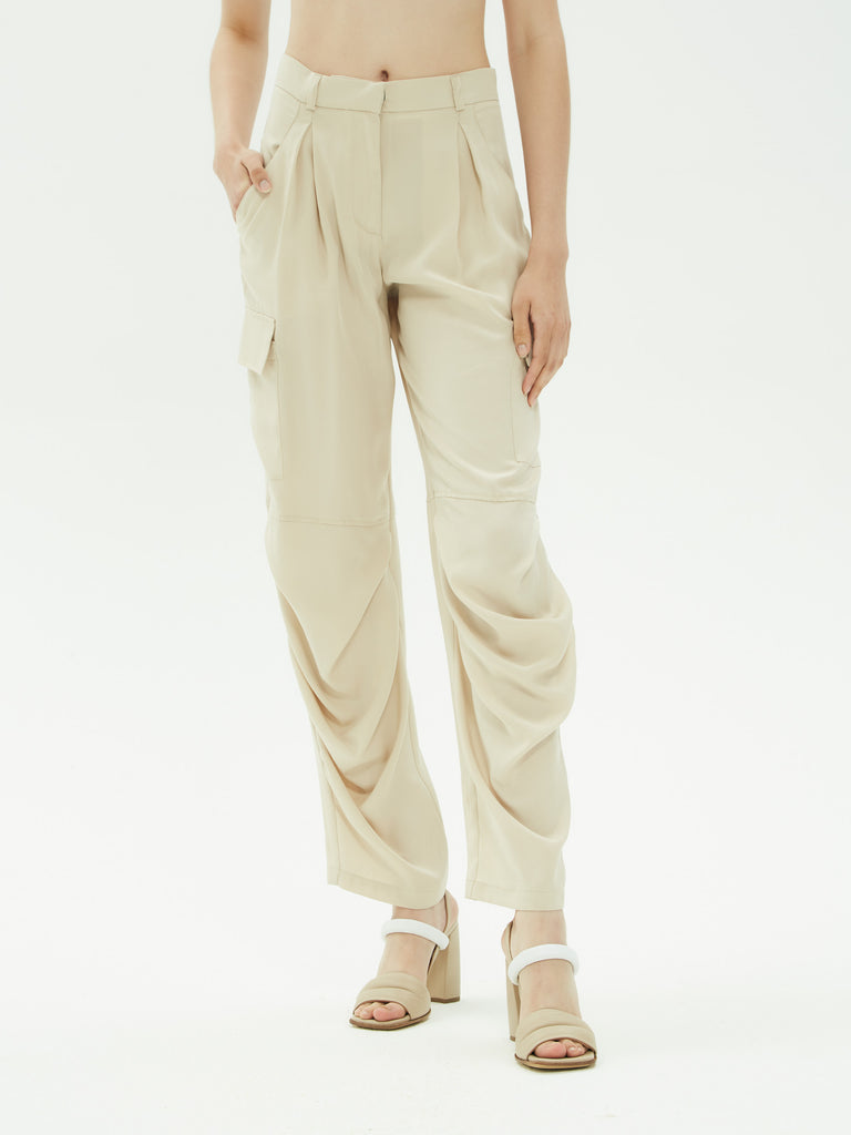IXOS Pantalone con pinces BEIGE