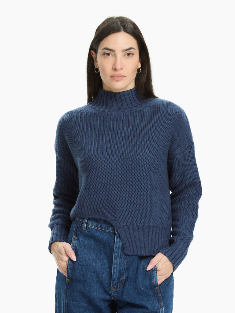 IXOS Maglia con collo alto BLU