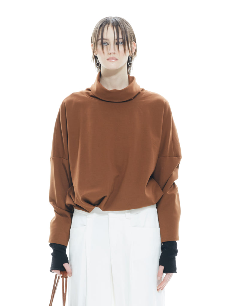 IXOS Felpa over MARRONE