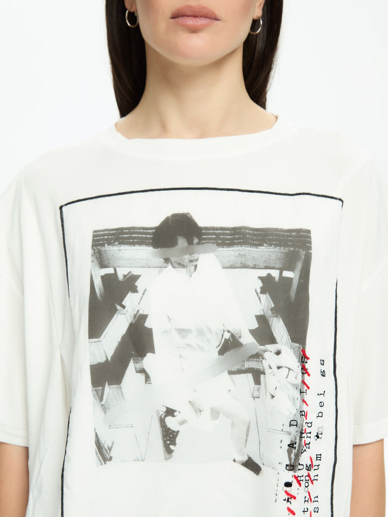 IXOS T-shirt con stampa BIANCO