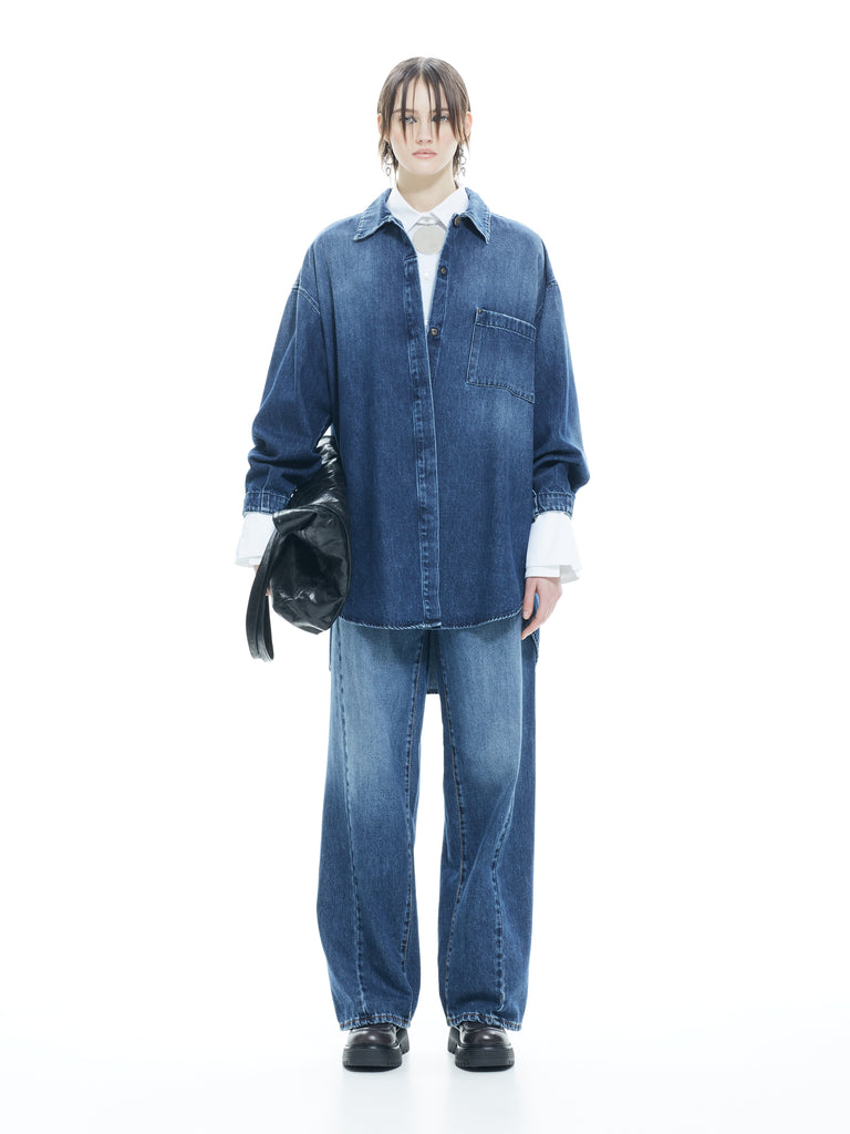 IXOS Camicia in Jeans BLU