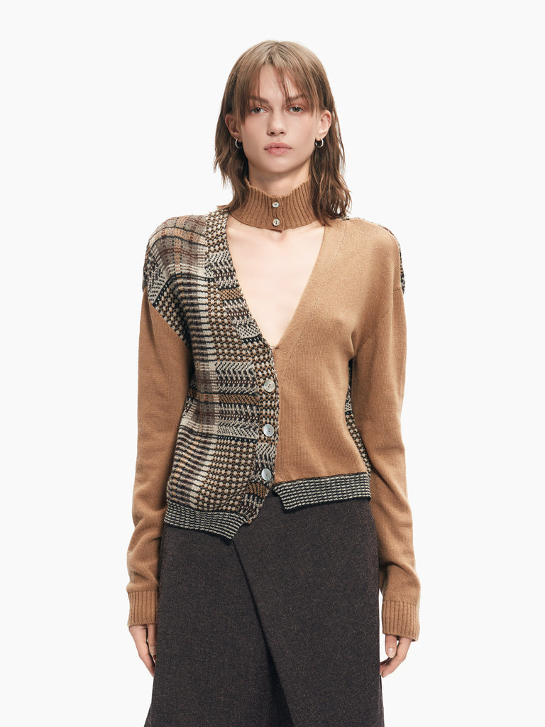 IXOS Cardigan a effetto patchwork MULTICOLOR