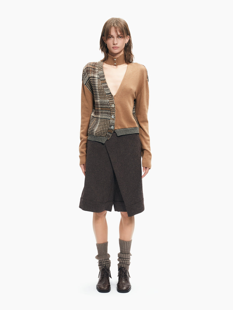 IXOS Cardigan a effetto patchwork MULTICOLOR