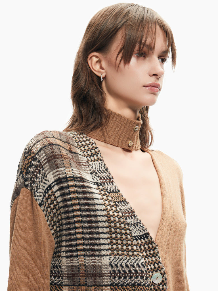 IXOS Cardigan a effetto patchwork MULTICOLOR