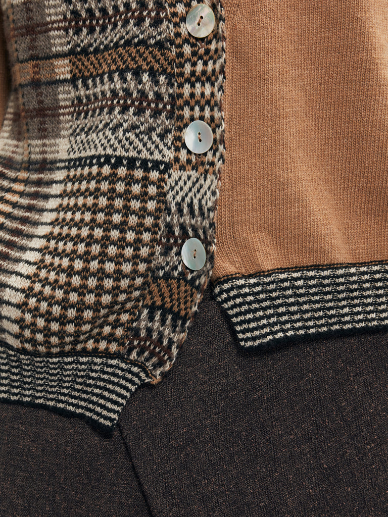 IXOS Cardigan a effetto patchwork MULTICOLOR