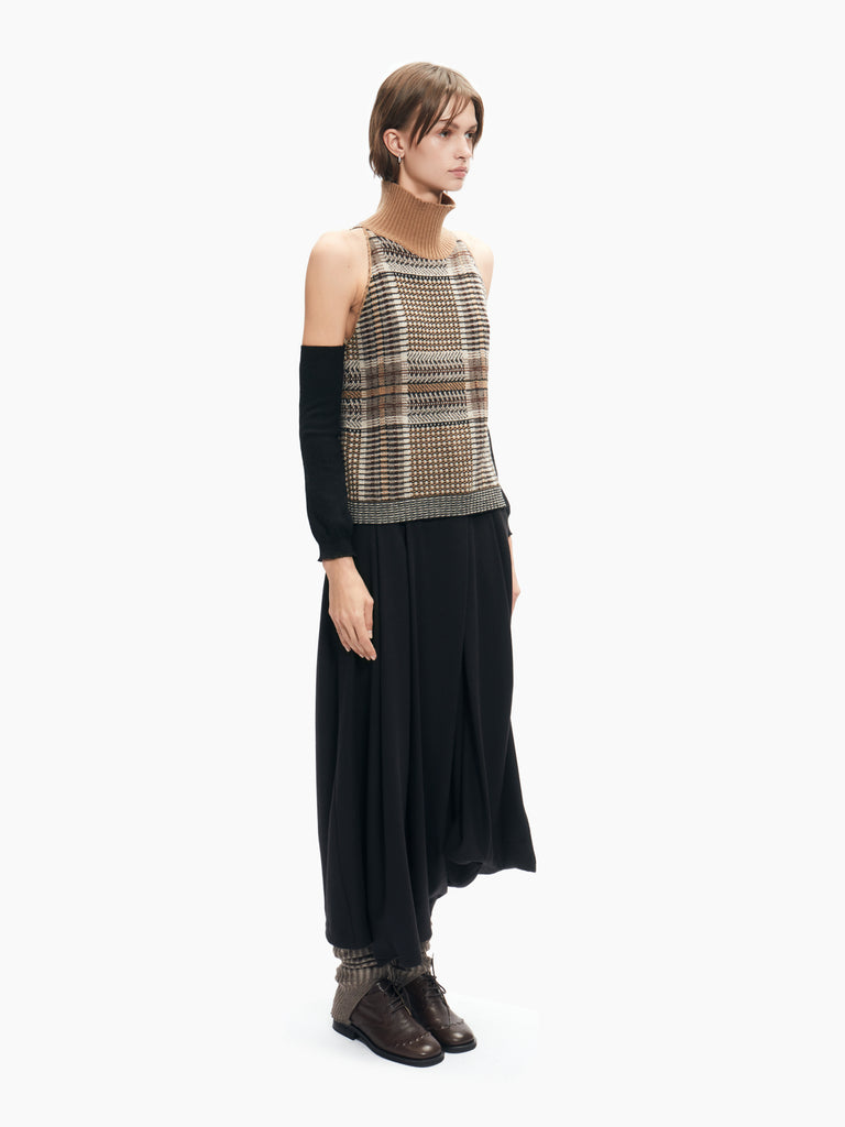 IXOS Top in maglia con collo alto MULTICOLOR