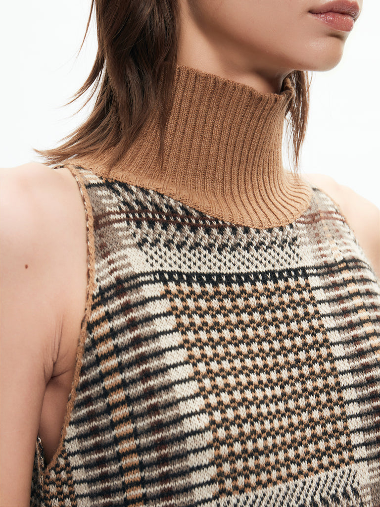 IXOS Top in maglia con collo alto MULTICOLOR