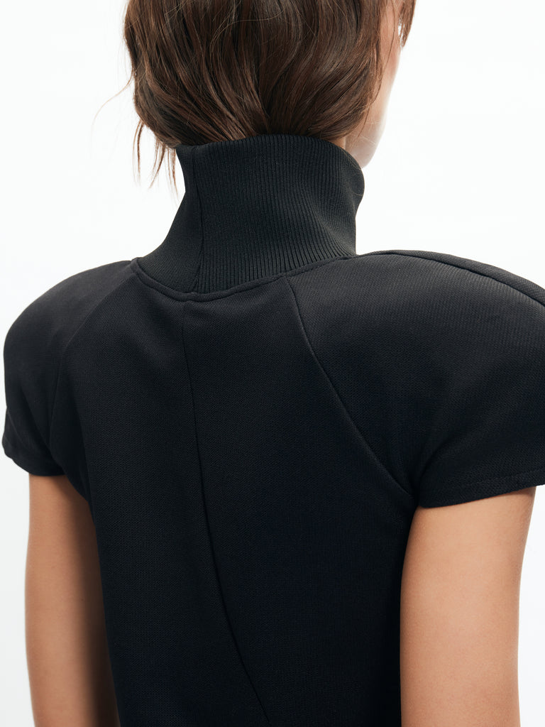 IXOS Top tecnico con spalle strutturate NERO