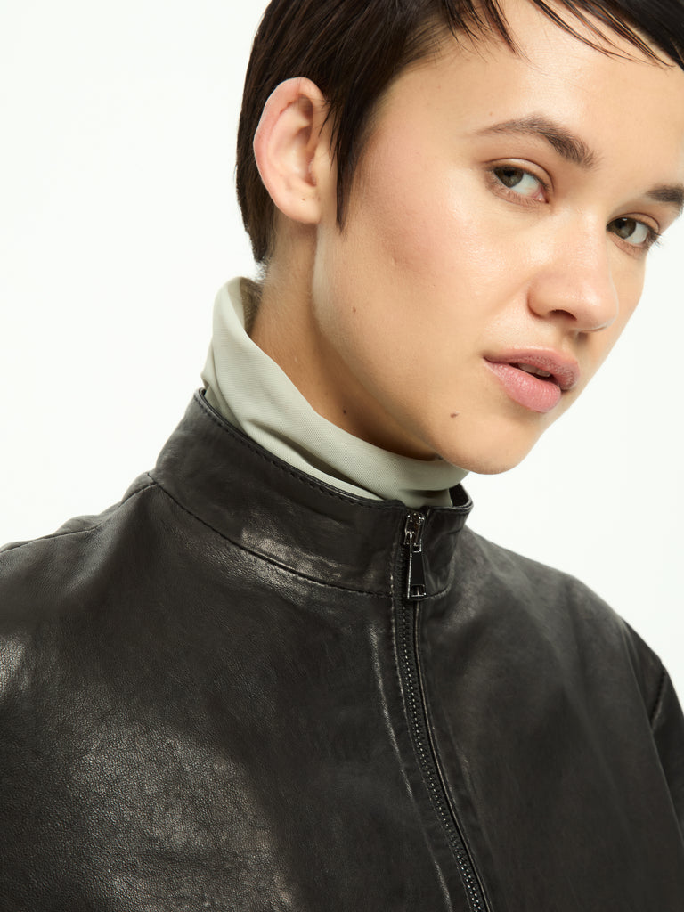 IXOS Giacca in pelle NERO