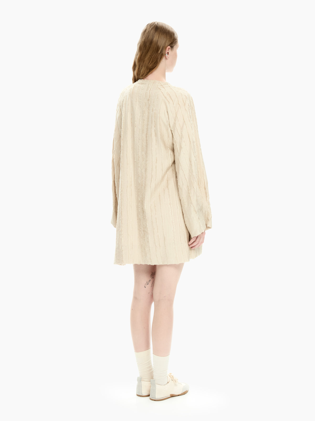 IXOS Capospalla asimmetrico materico BEIGE