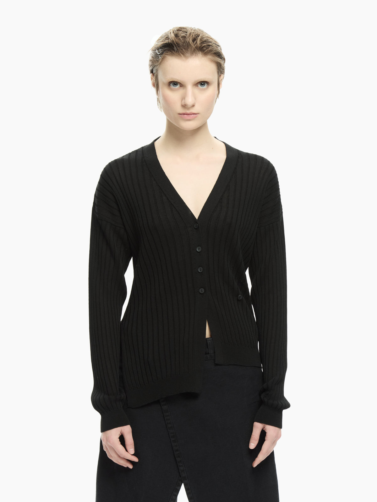 IXOS Cardigan a coste NERO