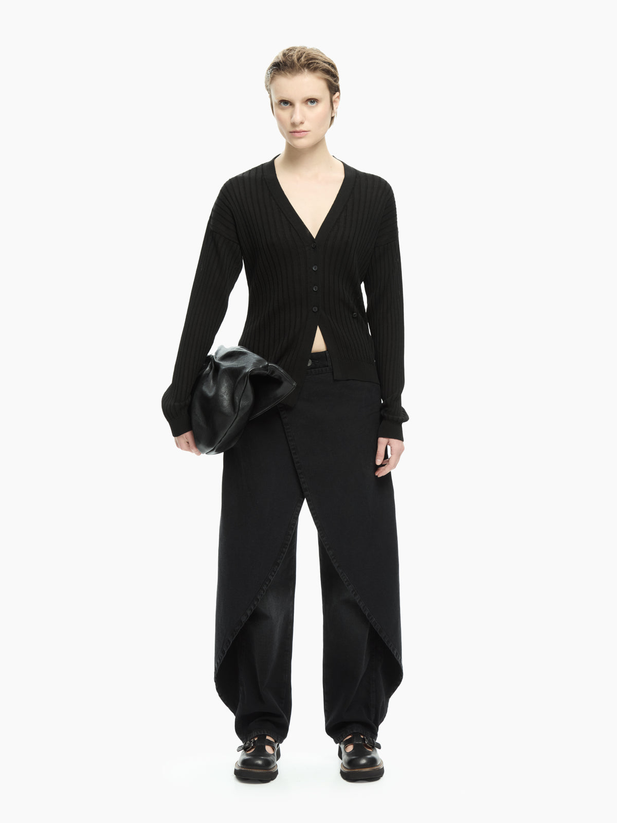 IXOS Cardigan a coste NERO