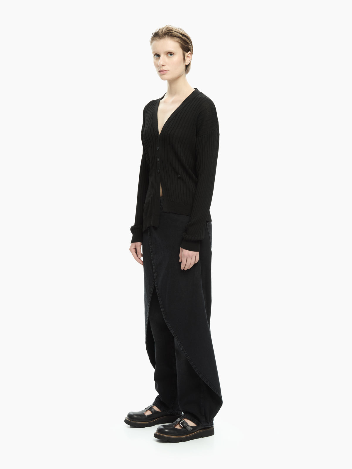 IXOS Cardigan a coste NERO