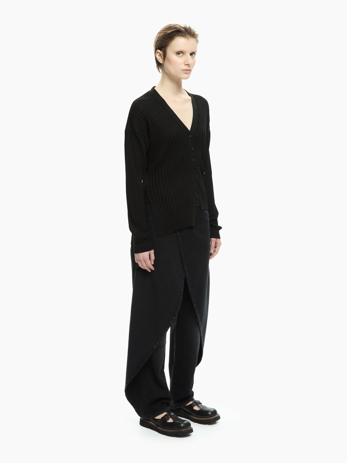 IXOS Cardigan a coste NERO