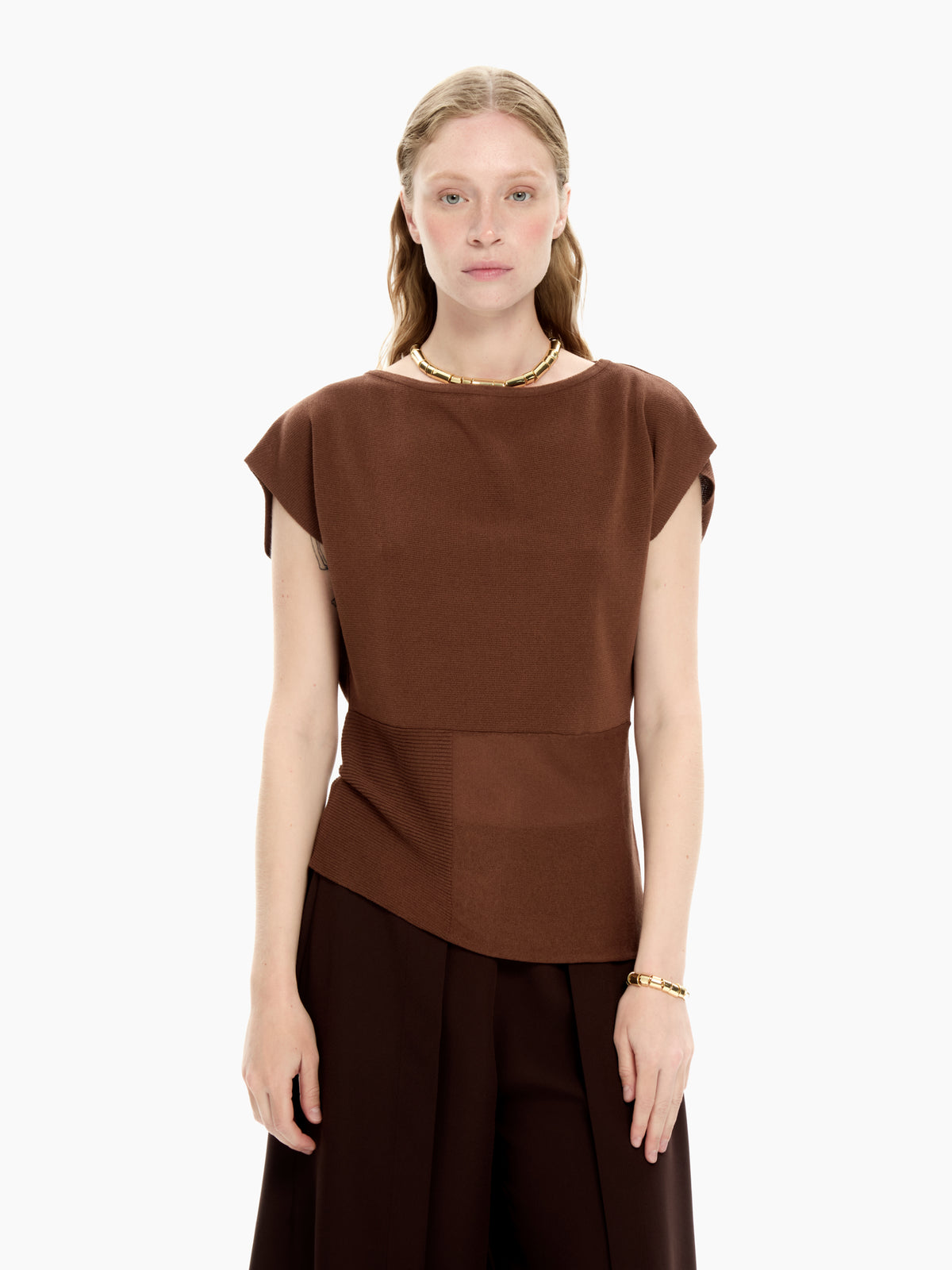 IXOS Top strutturato MARRONE