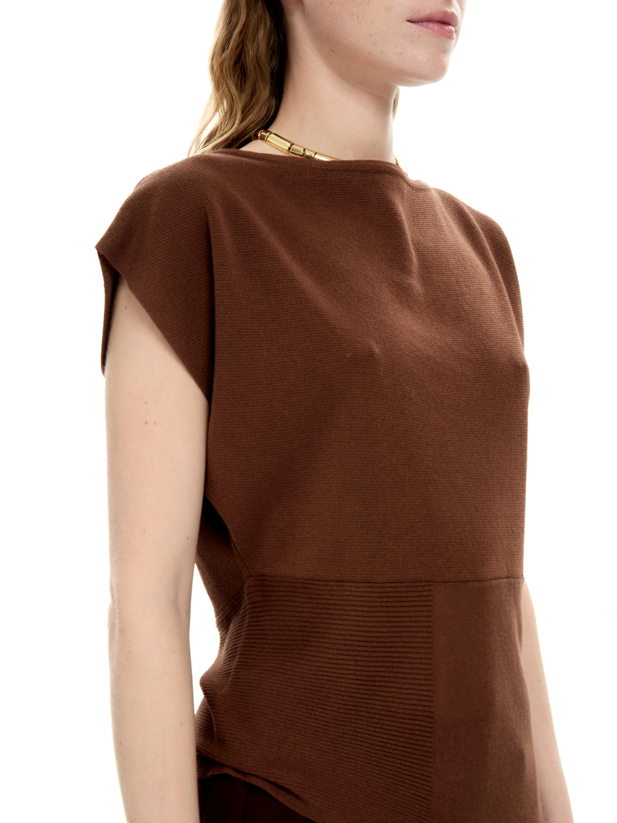 IXOS Top strutturato MARRONE
