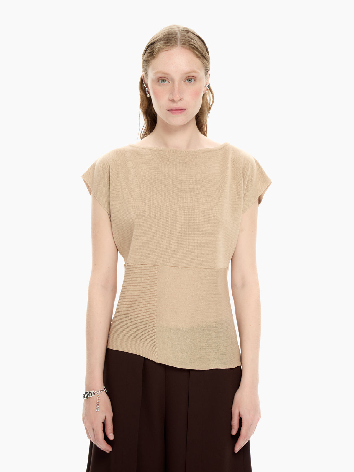 IXOS Top strutturato BEIGE