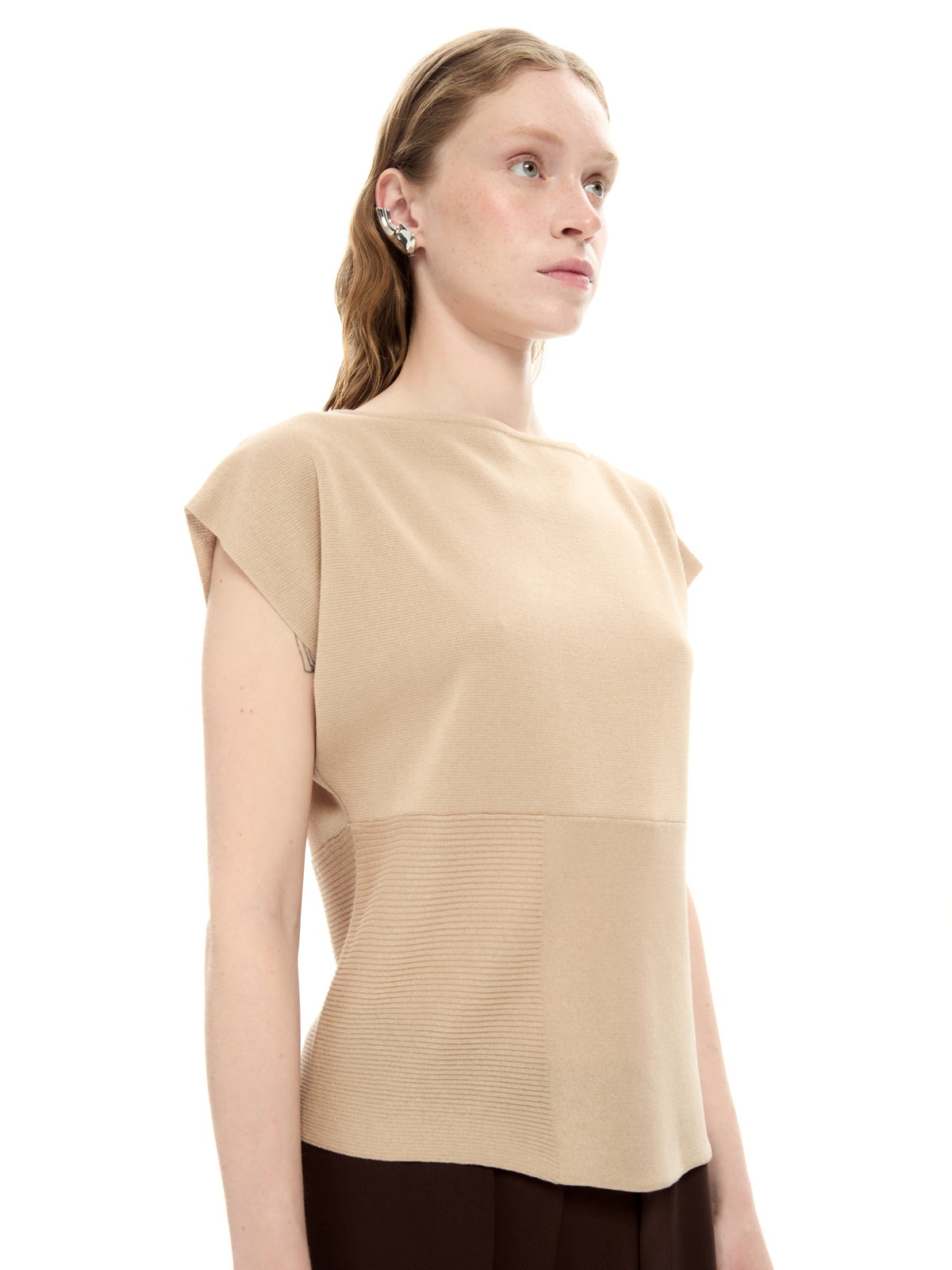 IXOS Top strutturato BEIGE