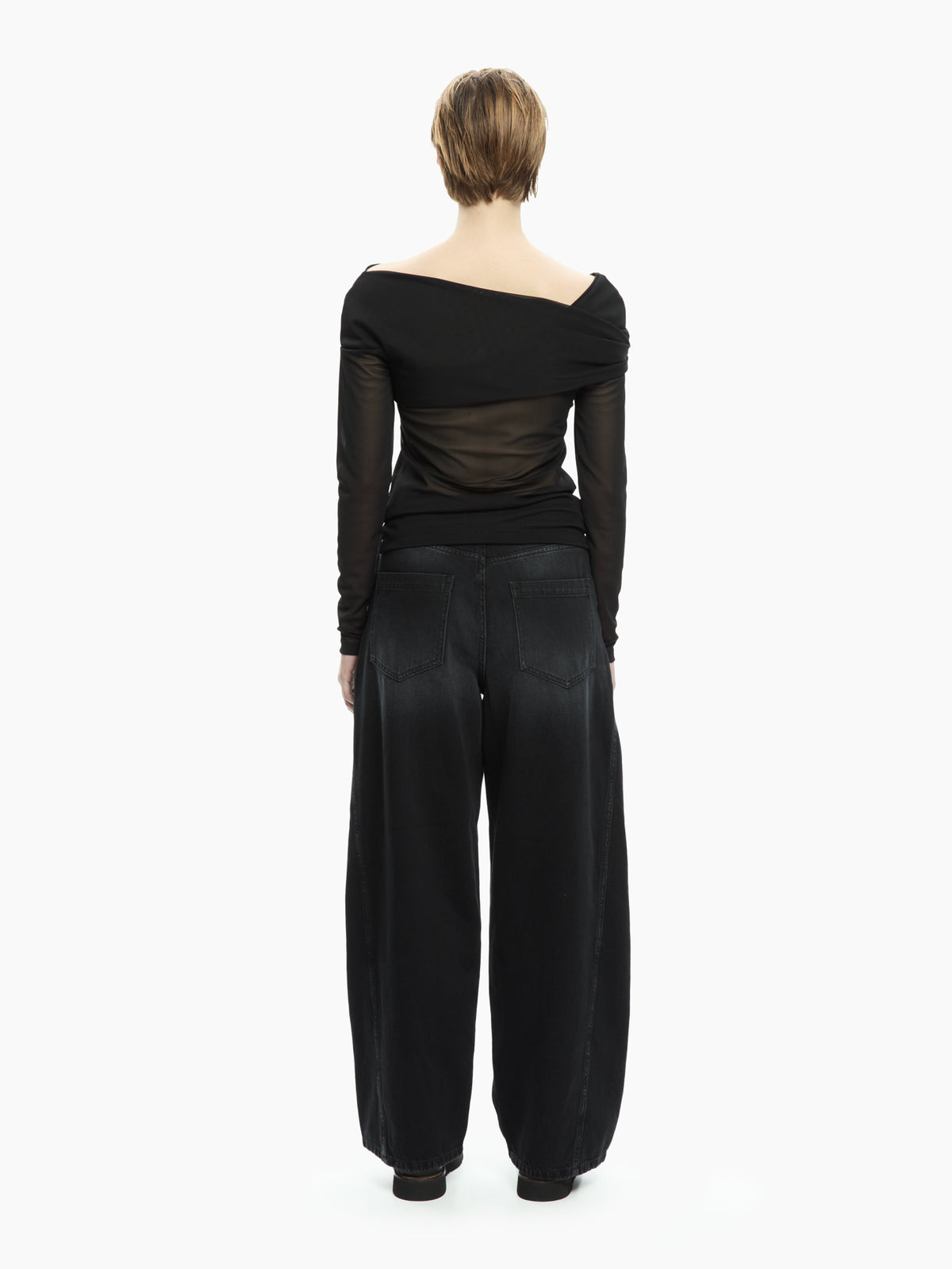 IXOS Top off-shoulder  NERO