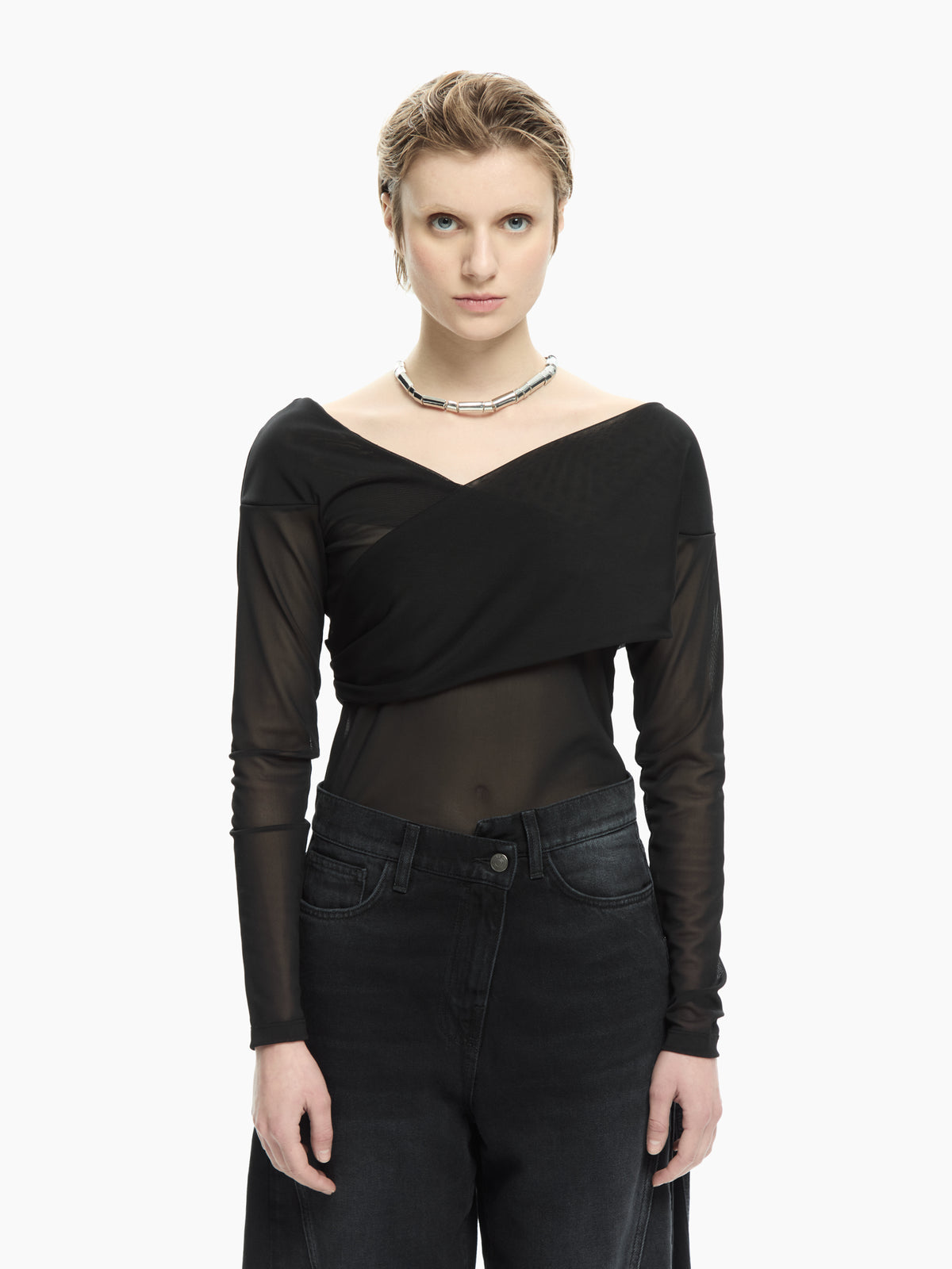 IXOS Top off-shoulder  NERO