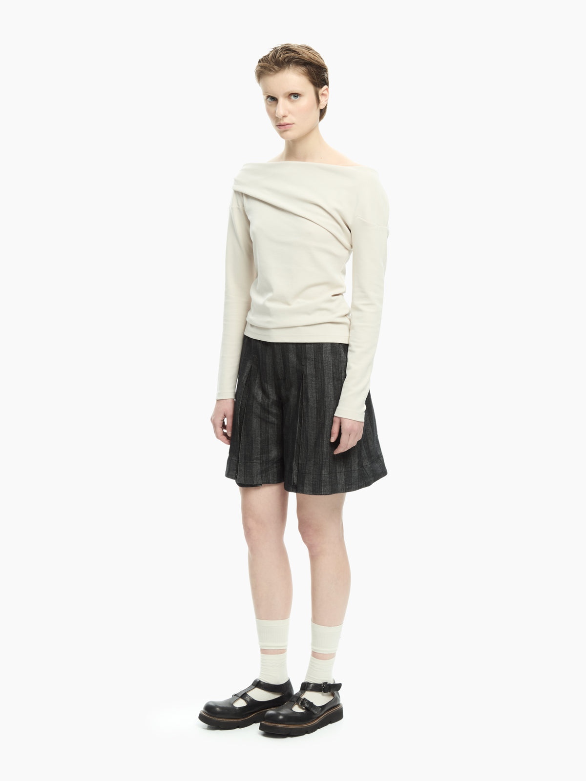 IXOS Top drappeggiato GRIGIO