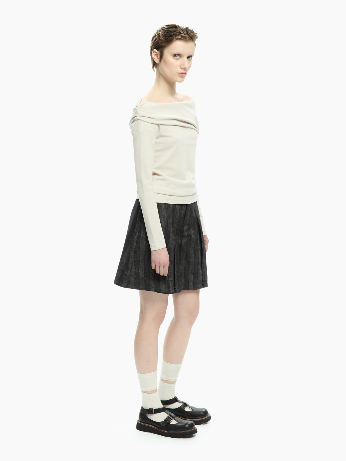IXOS Top drappeggiato GRIGIO