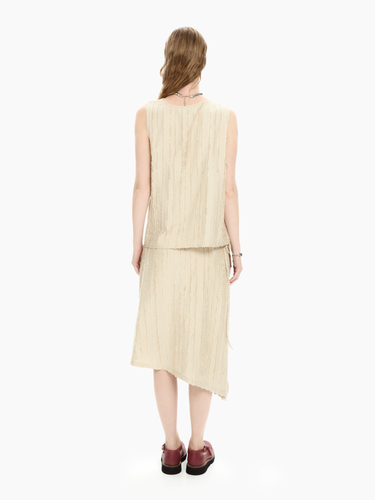 IXOS Top smanicato BEIGE