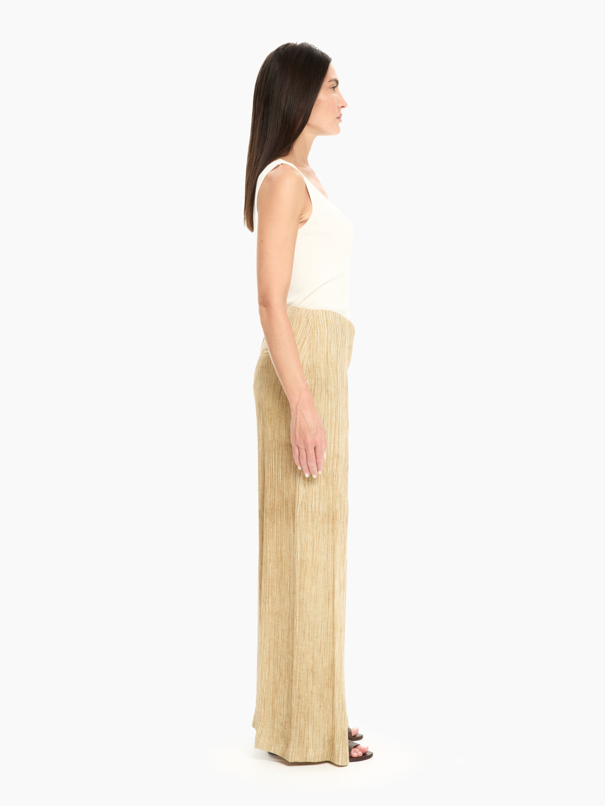 IXOS Pantaloni ampi con pannello sovrapposto BEIGE