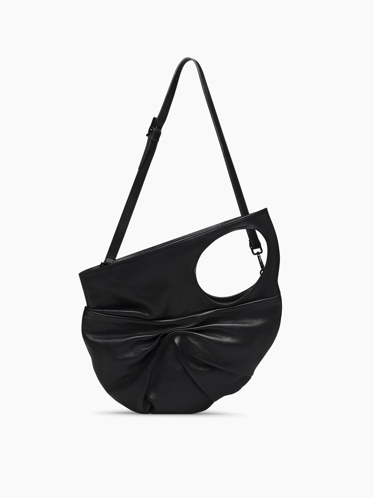 IXOS Borsa a spalla con nodo frontale NERO