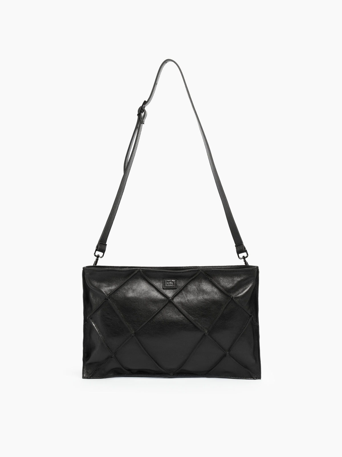 IXOS Borsa trapuntata geometrica NERO