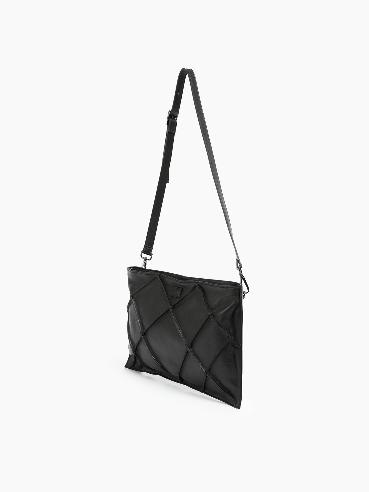IXOS Borsa trapuntata geometrica NERO