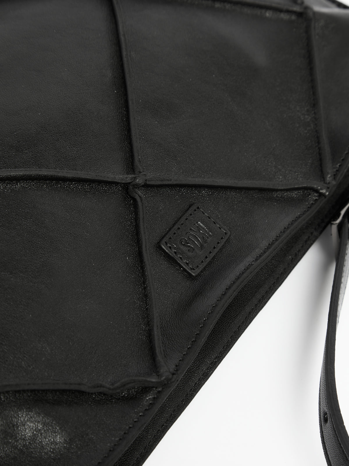 IXOS Borsa trapuntata geometrica NERO