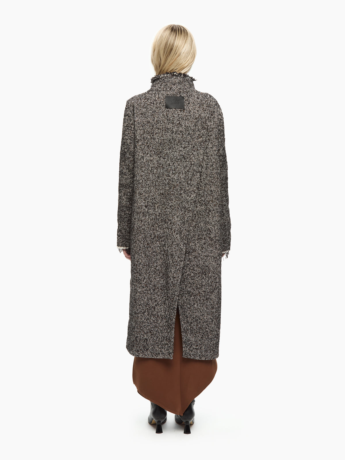 IXOS Cappotto spigato lungo NERO