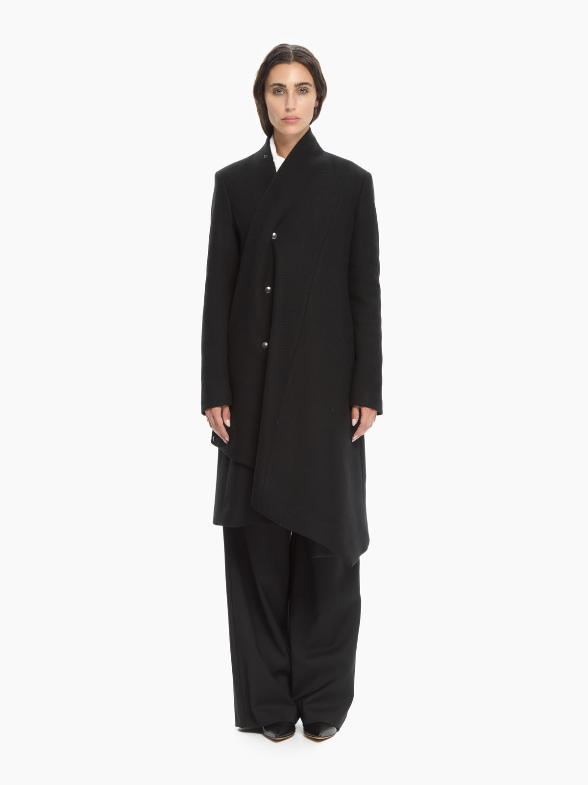 IXOS Cappotto Asimmetrico NERO