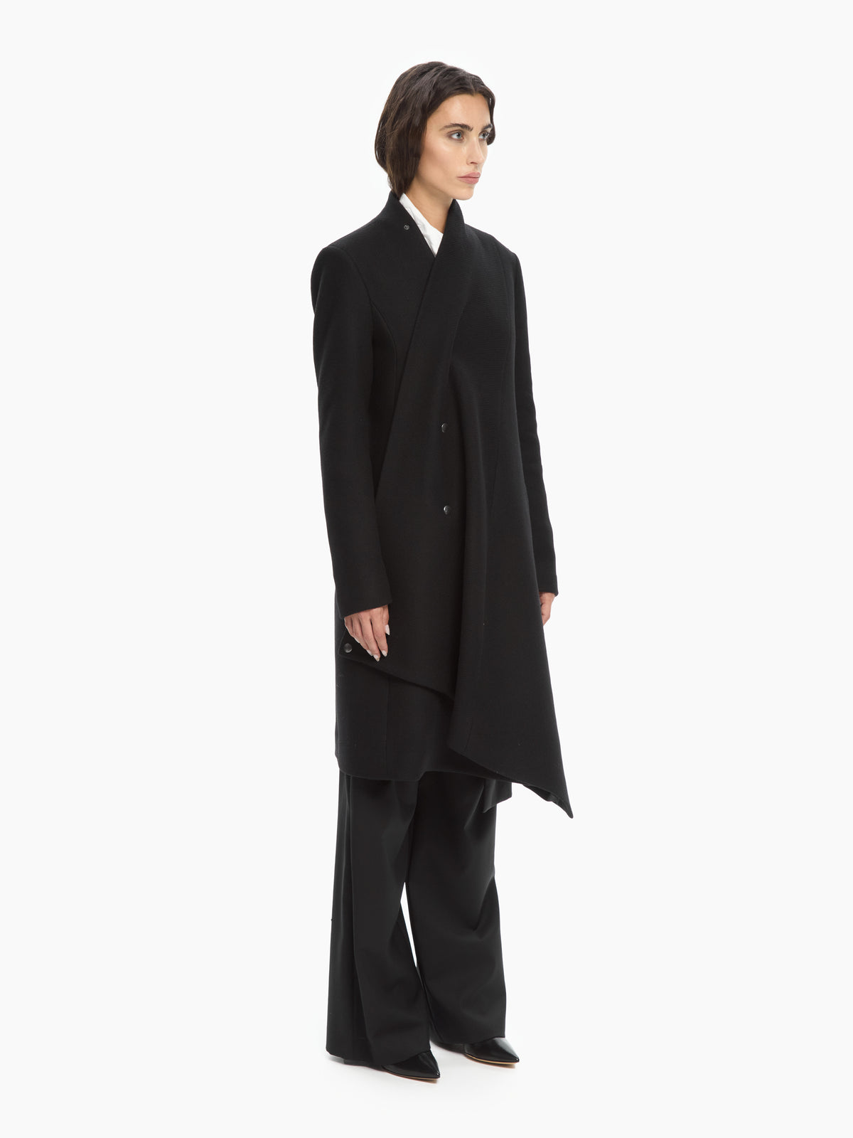 IXOS Cappotto Asimmetrico NERO