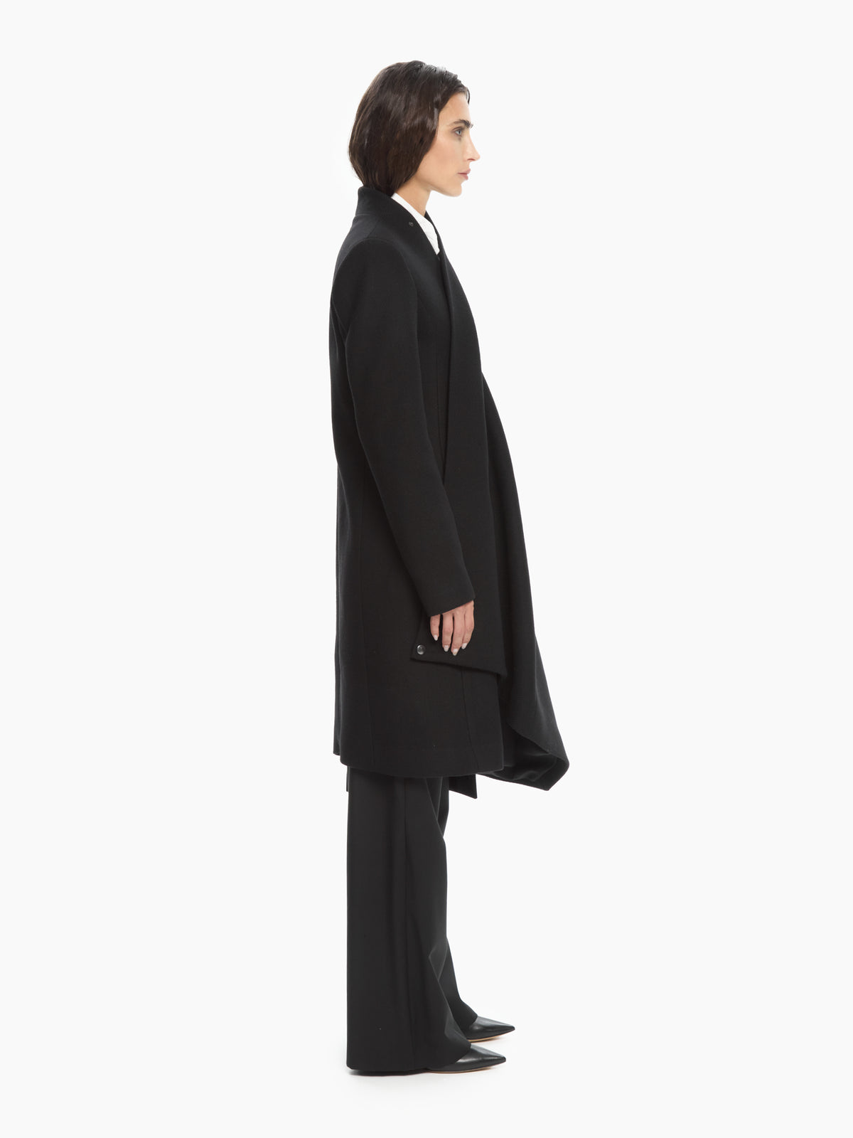 IXOS Cappotto Asimmetrico NERO