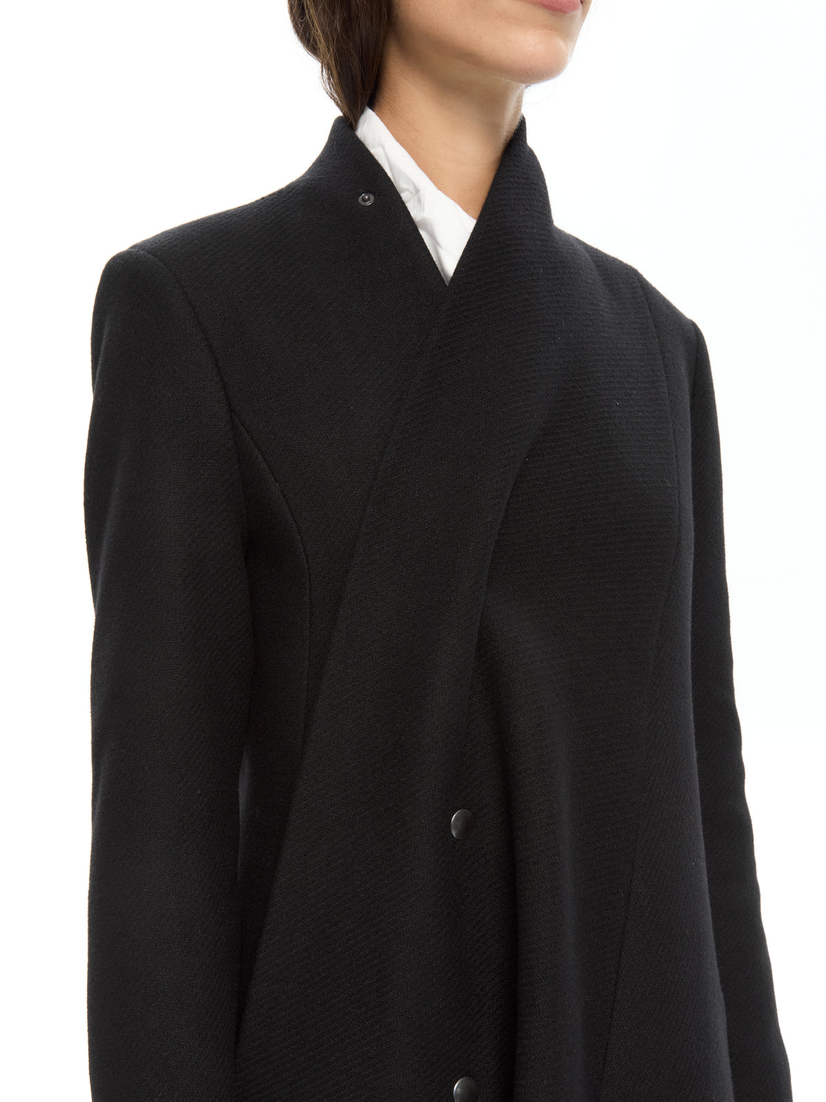 IXOS Cappotto Asimmetrico NERO