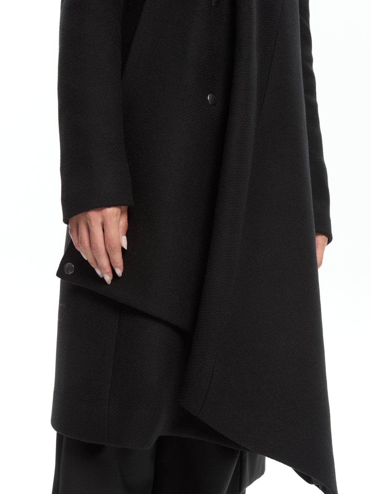 IXOS Cappotto Asimmetrico NERO