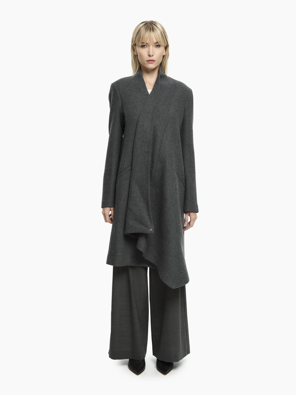 IXOS Cappotto Asimmetrico GRIGIO