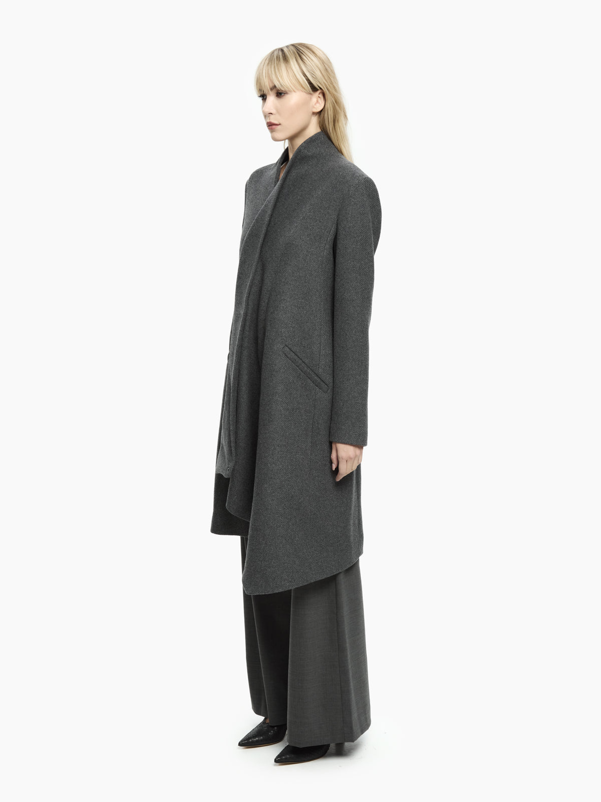 IXOS Cappotto Asimmetrico GRIGIO
