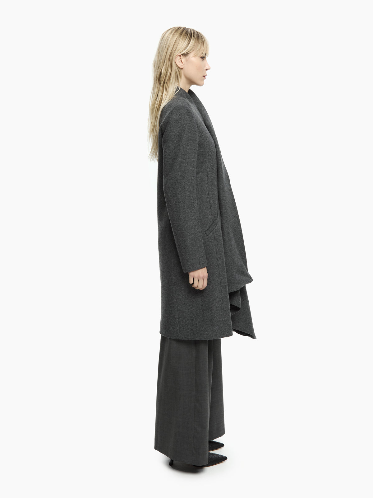IXOS Cappotto Asimmetrico GRIGIO