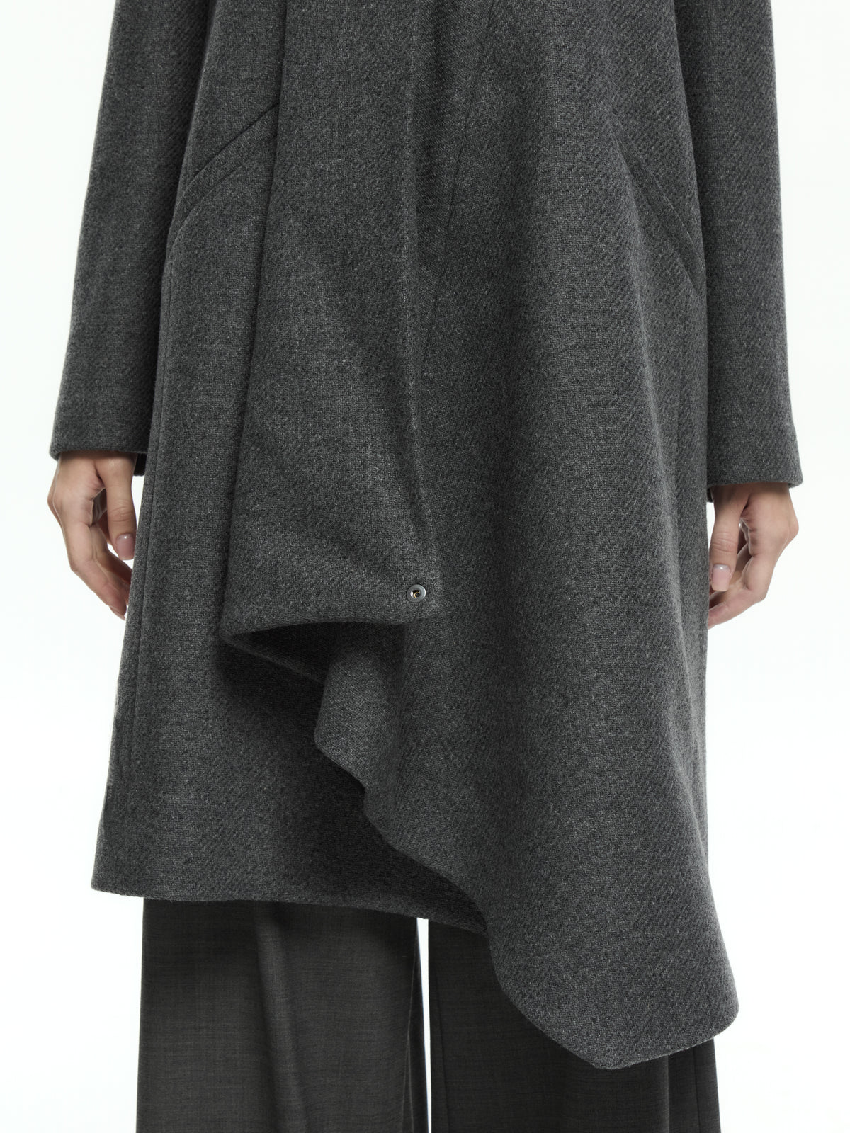 IXOS Cappotto Asimmetrico GRIGIO