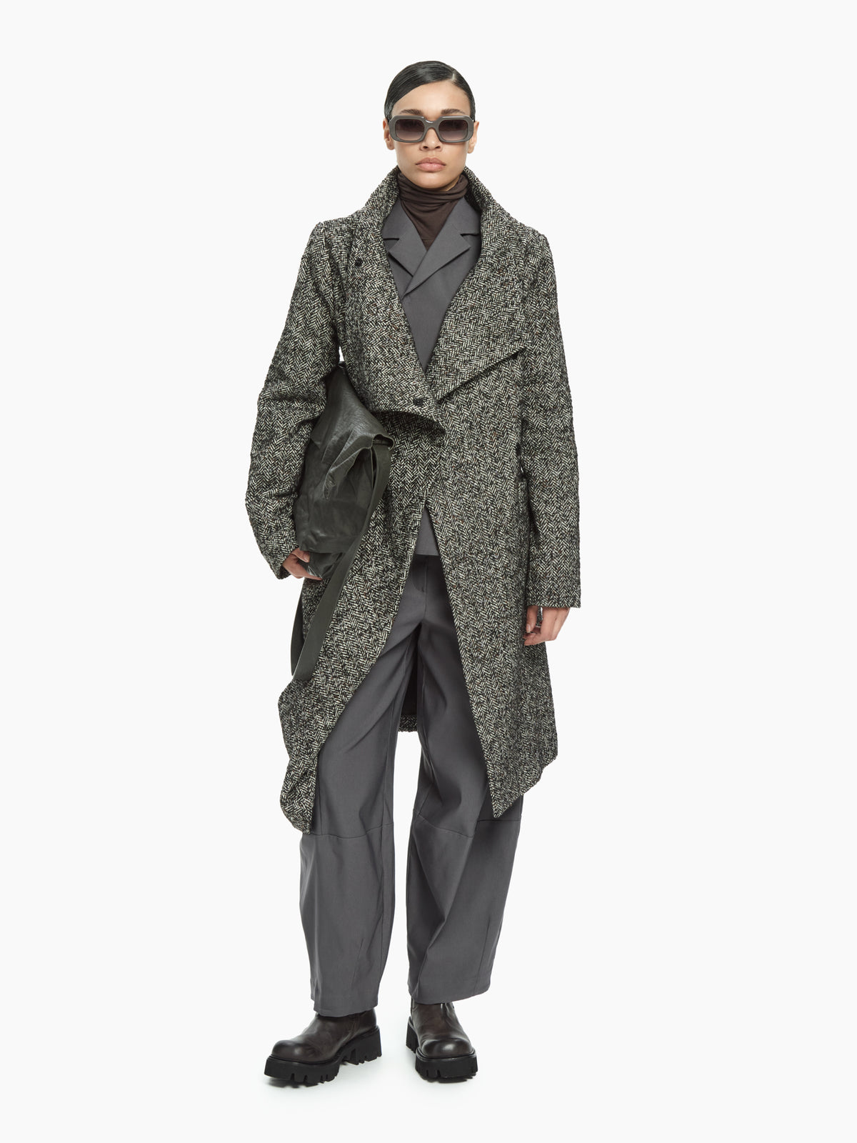 IXOS Cappotto asimmetrico NERO