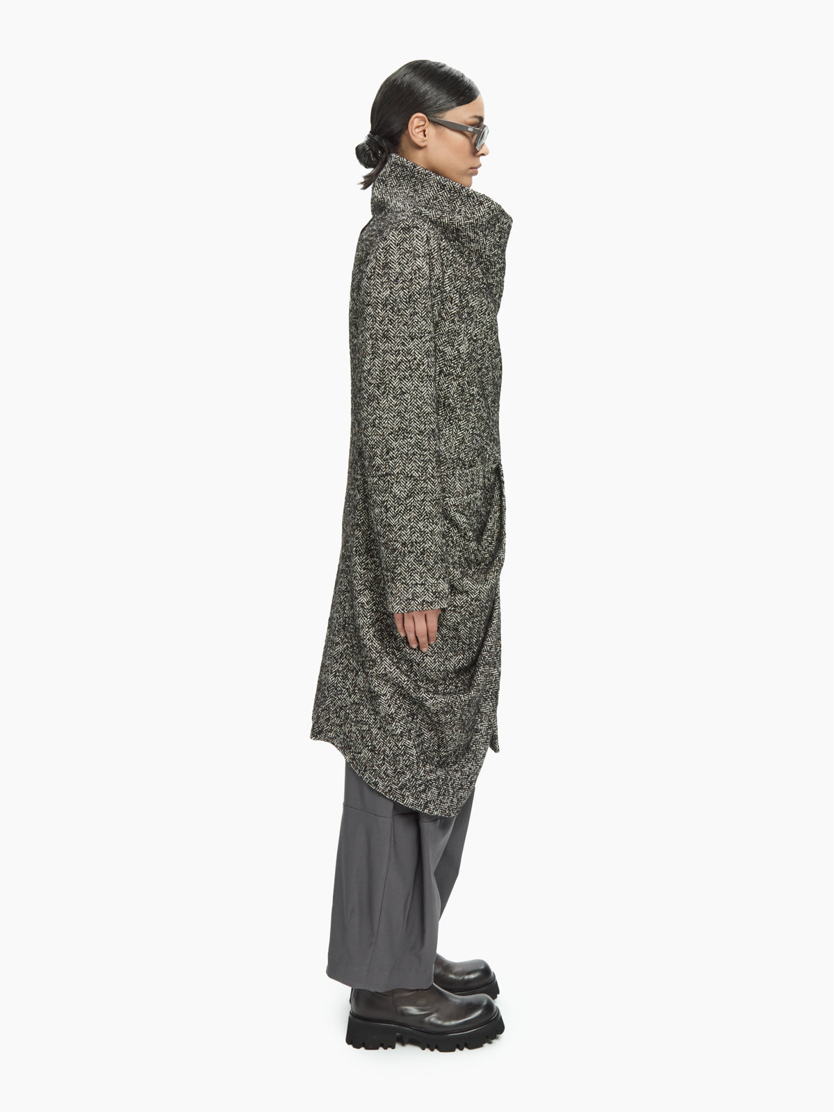 IXOS Cappotto asimmetrico NERO